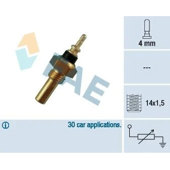 Bilde av EPS 1.830.131 Kjølevæsketemperatursensor Made in Italy OE Equivalent MERCEDES BENZ: E Klasse T modell, 190, C Sedan