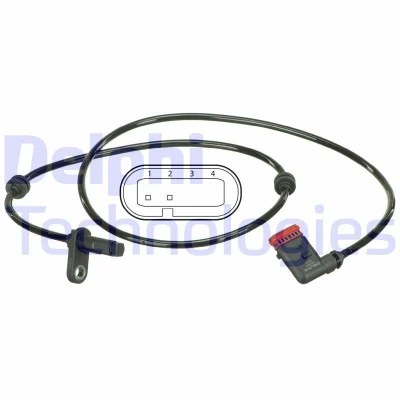 Bilde av DELPHI SS20501 ABS sensor aktiv 958 MERCEDES BENZ: E Klasse T modell