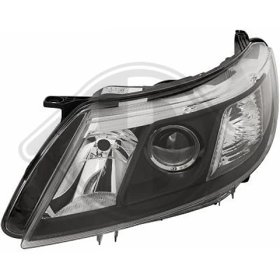 Bilde av DIEDERICHS 7514181 Frontlykter venstre H7/H9 med motor for høydejustering hovedlys SAAB: 9 3 Stasjonsvogn, Cabrio