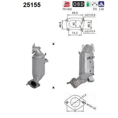 Bilde av AS 25155 Katalysator Euro 6