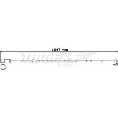 Bilde av TOMEX brakes TX 31 21 Bremsebeleggslitasje bakaksel BMW: X5, X6
