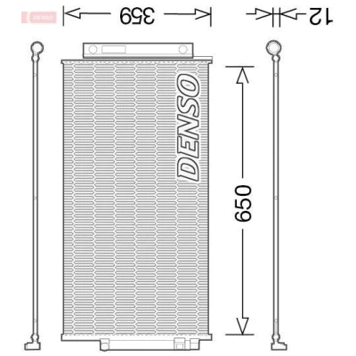 Bilde av DENSO DCN09047 Kondensator med tørker R 134a
