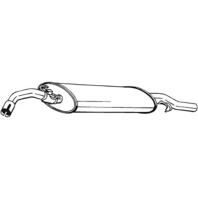 Bilde av BOSAL 233 409 Sluttlyddemper VOLKSWAGEN: GOLF 2