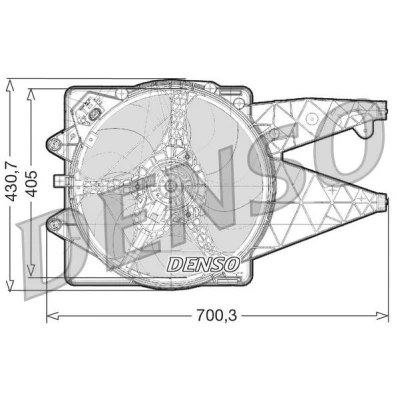 Bilde av DENSO DER01020 Kjølevifte