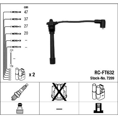 Bilde av NGK 7209 Pluggledninger 4