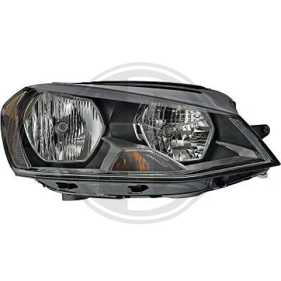 Bilde av DIEDERICHS Priority Parts 2216080 Frontlykter høyre H15, H7/H7 VOLKSWAGEN: Golf 7