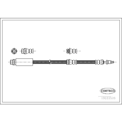 Bilde av Bremseslange, Foran, Framaksel, mazda 2, D35043980B