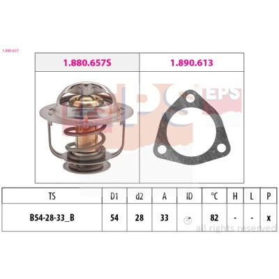 Bilde av EPS 1.880.637 Termostat 82 54 Made in Italy OE Equivalent med tetning