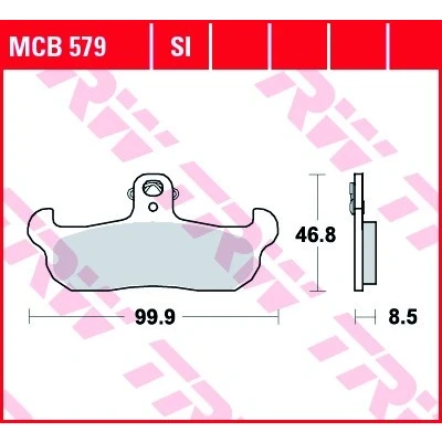 Bilde av TRW Organic Allround MCB579 Bremseklosser