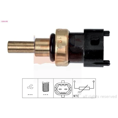 Bilde av EPS 1.830.395 Kjølevæsketemperatursensor Made in Italy OE Equivalent brun