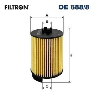 Bilde av FILTRON OE 688/8 Oljefilter Filterinnsats AUDI: A4 B9 Allroad, Avant, A6 C8 Sedan
