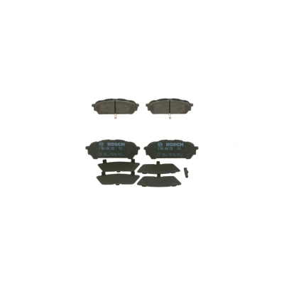 Bilde av BOSCH 0 986 494 232 Bremseklosser Low Metallic med akustisk slitasjevarsel antihyle blikk, montageanvisning SUBARU: Forester II