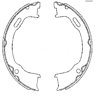 Bilde av TEXTAR 91073600 Handbromsbackar uten håndbremsarm JEEP: Cherokee III, WRANGLER 2