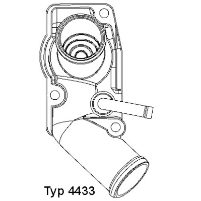 Bilde av WAHLER 4433.92D Termostat 92 med tetning OPEL: Astra G Caravan