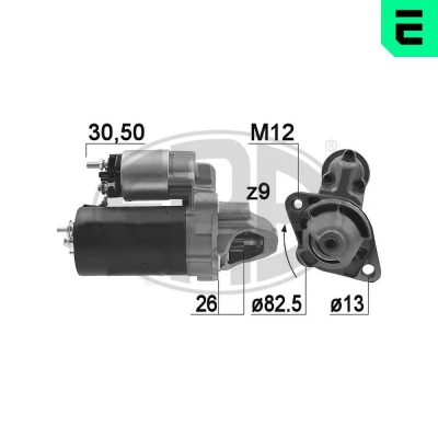 Bilde av ERA 220476A Starter 12 1,4 9 AUDI: A4 B7 Avant, A6 C5 A8 D3, VOLKSWAGEN: Passat B5 GP Stasjonsvogn