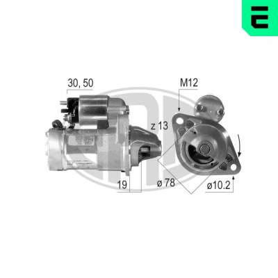 Bilde av ERA 220047A Starter 12 1,4 13 OPEL: Combo C Varebil / Stasjonsvogn, Zafira B, Astra J Hatchback
