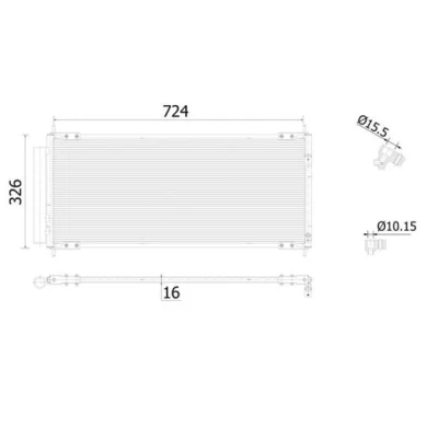 Bilde av Kondensator MAHLE ORIGINAL AC 904 000S