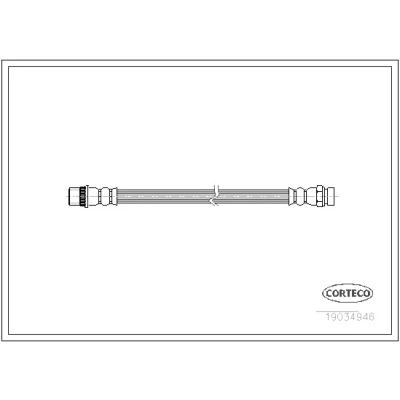 Bilde av CORTECO 19034946 Bremseslange bakaksel 235 M10X1 CITROËN: Berlingo II Van, / First I, C4 I Grand Picasso, PEUGEOT: Partner Tepee