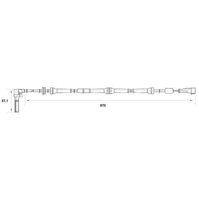 Bilde av ABS sensor BOSCH 0 265 007 017