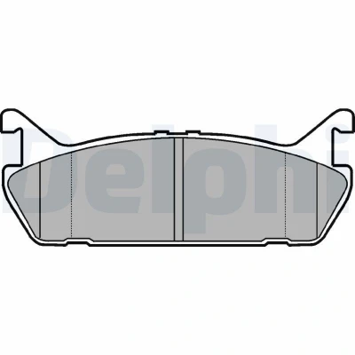 Bilde av DELPHI LP931 Bremseklosser ikke klargjort for slitasjeindikator uten antiskrike blikk tilbehør MAZDA: MX 5 I, 323 C IV Hatchback