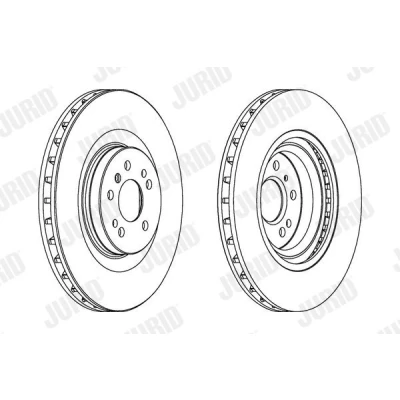Bilde av JURID 562346JC 1 Bremseskiver 350 32 5 ventilert belagt med skruer MERCEDES BENZ: ML Klasse, GL, R Klasse