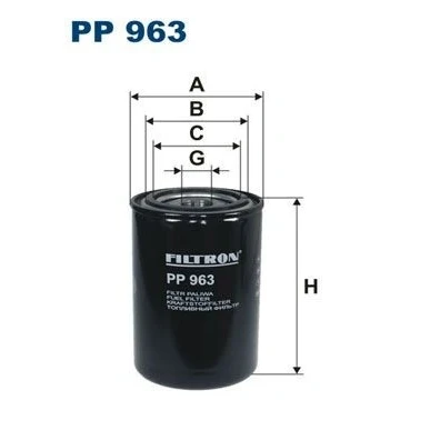Bilde av FILTRON PP 963 Drivstoffilter Påskruingsfilter