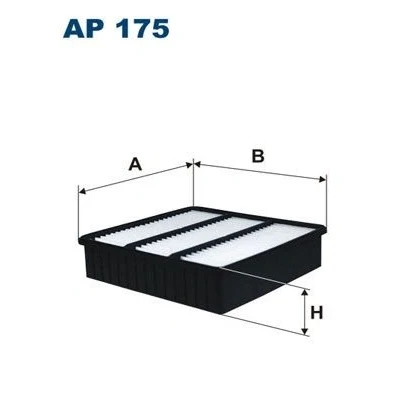 Bilde av FILTRON AP 175 Luftfilter 51,5 213,5 205 Filterinnsats MITSUBISHI: Outlander I SUV, Lancer 7, 7 Limousine