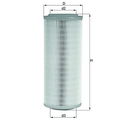 Bilde av MAHLE ORIGINAL LX 855 Luftfilter 275,0 113,5 Filterinnsats