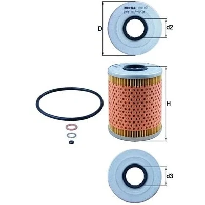 Bilde av Oljefilter MAHLE ORIGINAL OX 187D