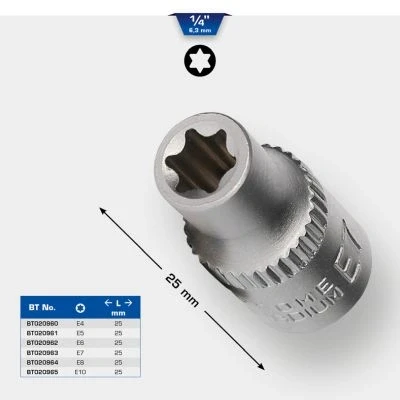 Bilde av KS TOOLS BT020960 Pipenøkkelinnsats E4 utvendig torx