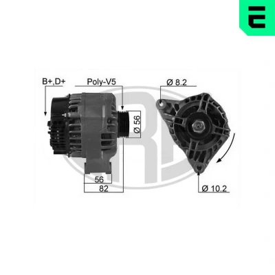 Bilde av ERA 210143A Dynamo 14V 70A PEUGEOT: Partner I Van, 306 Cabrio, CITROËN: Berlingo / First I, Saxo Hatchback