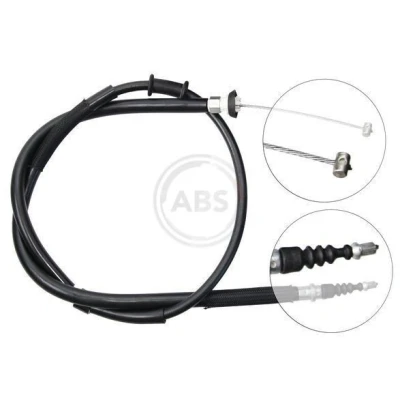 Bilde av A.B.S. K19957 Bremsekabel 1484 Skivebrems for høyre/venstre ratt FIAT: Panda II Hatchback