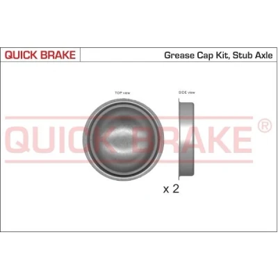 Bilde av QUICK BRAKE 9822K Kappe, hjullager 62