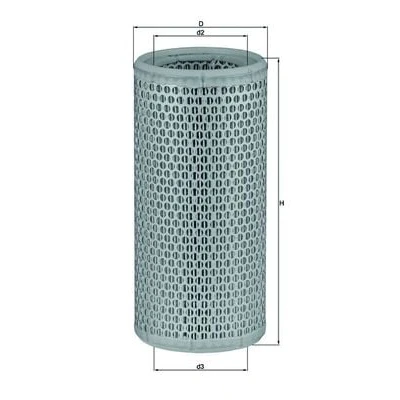 Bilde av MAHLE ORIGINAL LX 502 Luftfilter 242,5 113,0 Filterinnsats PEUGEOT: 205 I Hatchback, 306 CITROËN: Xsara Stasjonsvogn