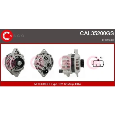 Bilde av CASCO CAL15341AS Dynamo 12V 120A NISSAN: Qashqai / Qashqai+2 I, RENAULT: MEGANE 2 Coupe Cabriolet