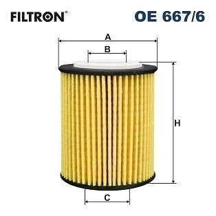 Bilde av FILTRON OE 667/6 Oljefilter Filterinnsats PEUGEOT: 208 I Hatchback, 308 II SW 2, FORD: Transit Connect V408 Van