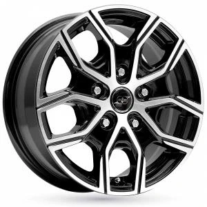 Bilde av INFINY individual TX Shiny Black Machined Face 6.5x16 5/118 ET50 B71.1 Aluminiumfelger