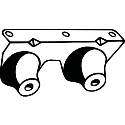 Bilde av BOSAL 255 796 Gummistriper, eksosanlegg VOLKSWAGEN: Multivan 6