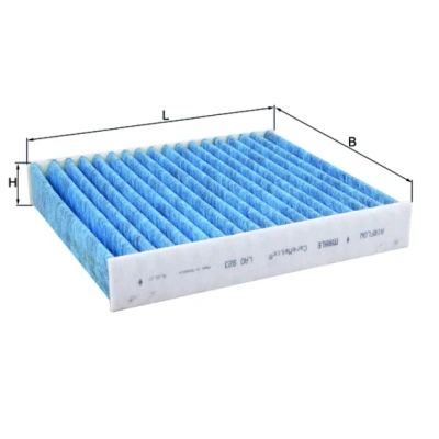Bilde av MAHLE ORIGINAL LAO 923 Kupéfilter Karbonfilter, med antiallergisk virkning, antibakteriell effekt 216,0 200 35,0 CST4624 RENAULT: Clio 4, Captur