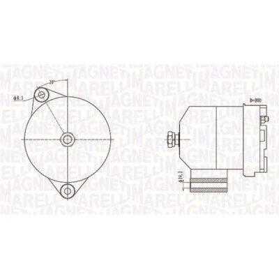 Bilde av MAGNETI MARELLI 063731586010 Dynamo 12V 70A SKODA: Fabia 1 Combi, I Hatchback