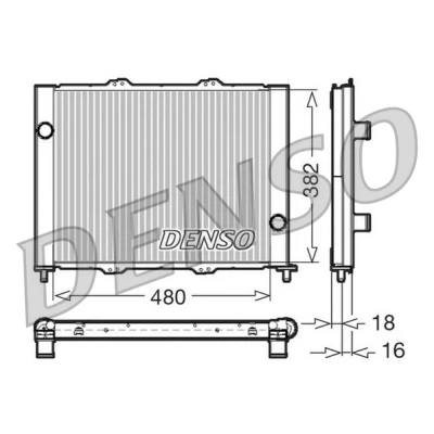 Bilde av DENSO DRM23099 Radiatorpakke uten tørker 1445
