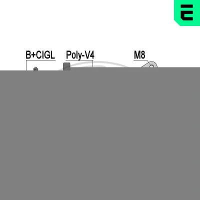 Bilde av ERA 209527A Dynamo 14V 80A DAIHATSU: Sirion II
