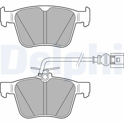Bilde av DELPHI LP3267 Bremseklosser inkl. slitasjevarselkontakt med antihyle blikk uten tilbehør AUDI: A3 Sportback, Sedan, TT Coupé