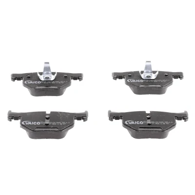 Bilde av VAICO V20 8157 Bremseklosser Q+, original equipment manufacturer quality bakaksel klargjort for slitasjeindikator, ekskl. slitasjevarselkontakt
