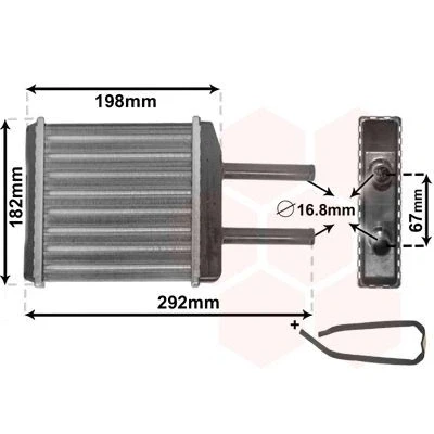 Bilde av VAN WEZEL 81006024 Varmeveksler