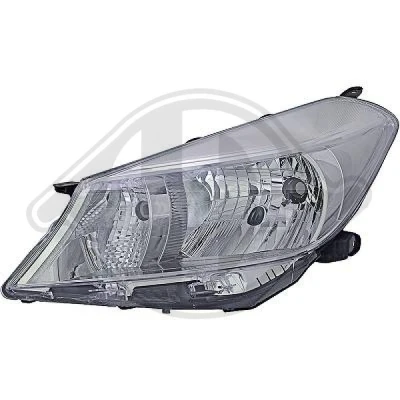 Bilde av DIEDERICHS 6607083 Frontlykter venstre H4 grå TOYOTA: Yaris III Hatchback