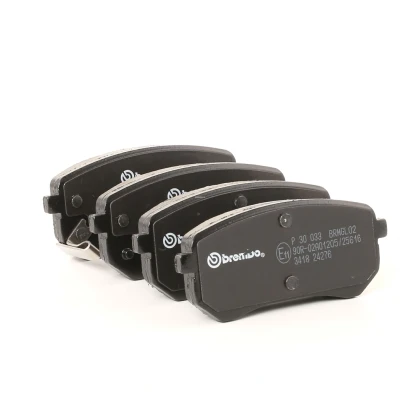 Bilde av BREMBO P 30 033 Bremseklosser med akustisk slitasjevarsel uten tilbehør KIA: Picanto I, II, HYUNDAI: i10 II Hatchback, I