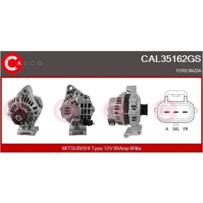 Bilde av CASCO CAL15297AS Dynamo 12V 90A MERCEDES BENZ: B Klasse, A Klasse