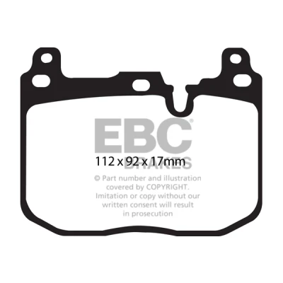 Bilde av EBC Brakes DP42130R Bremseklosser framaksel BMW: 3 Sedan, Touring, 1 Hatchback