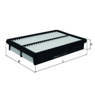 Bilde av MAHLE ORIGINAL LX 4143 Luftfilter 41,5 180 270,0 Filterinnsats MAZDA: 6 Sedan, CX 5 I, Stasjonsvogn